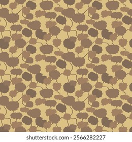 Japanese Bush Vine Vector Seamless Pattern