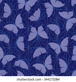 Japanese butterfly pattern