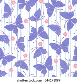Japanese butterfly pattern