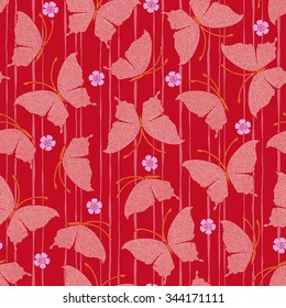 Japanese butterfly pattern