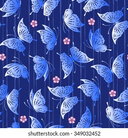 Japanese butterfly pattern