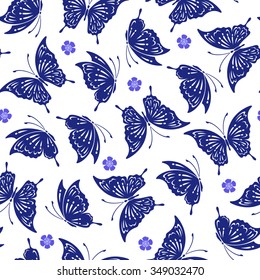Japanese butterfly pattern