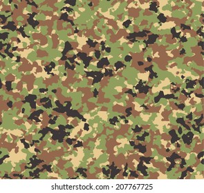 Japanese camouflage seamless pattern