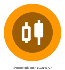 japanese candle vector icon