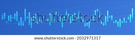 Japanese candlestick chart. Online trading. Financial market. Traders and stock brokers. Stock quotes and commodity prices. Flat vector illustration.