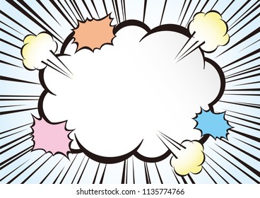 Japanese cartoon effect line