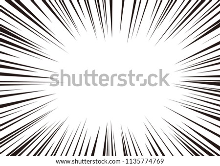 Japanese cartoon effect line