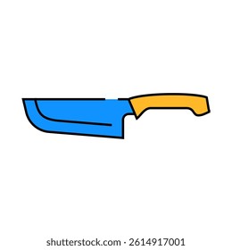 japanese carving knife line icon vector. japanese carving knife sign. isolated symbol illustration