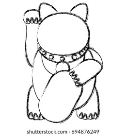 japanese cat luck icon