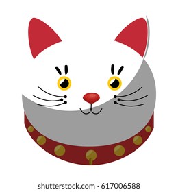 japanese cat lucky icon