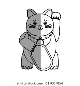 japanese cat lucky icon