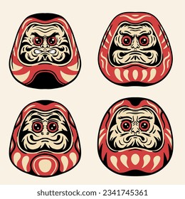 Japanese character traditional mitology stickers