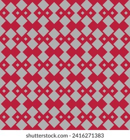 Japanese Checkered Diamond Vector Seamless Pattern
