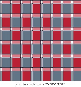 Japanese Checkered Net Vector Seamless Pattern