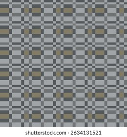 Japanese Checkered Plaid Vector Seamless Pattern