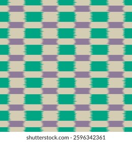Japanese Checkered Weave Vector Seamless Pattern