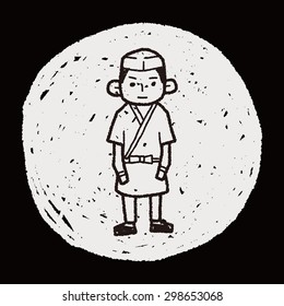 Japanese chef doodle