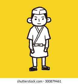Japanese chef doodle