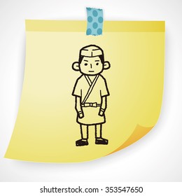 Japanese chef doodle