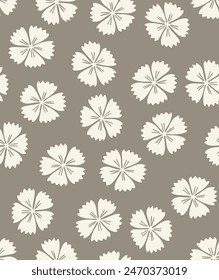 Japanese Cherry Blossom Fall Vector Seamless Pattern