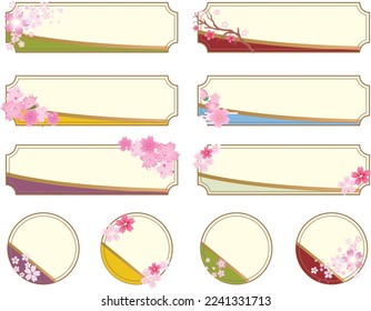 Japanese cherry blossom frame background flower
