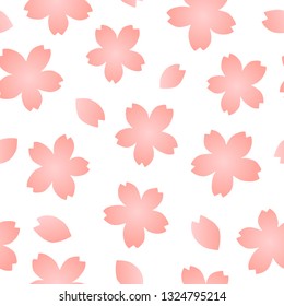 Japanese cherry blossom seamless pattern, classic and traditional  kimono pattern.
