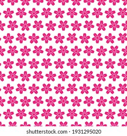 Japanese cherry blossom seamless pattern background. design for pillow, print, fashion, clothing, fabric, gift wrap. mockup template mask face seamless pattern. Vector.