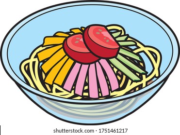 Japanese chilled Chinese noodle lunch box