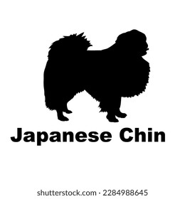 japanese chin Dog silhouette dog breeds
