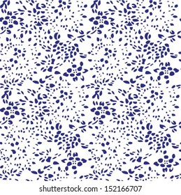 Japanese / Chinese seamless background, floral pattern, vector