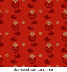 Japanese and Chinese Seamless Pattern