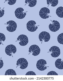 Japanische Circle Leaf-Vektorgrafik nahtloses Muster