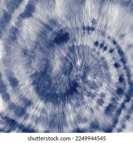 Japanese Circle Pattern. Tie dye Swirl Background. Stripe Dyed Tie Dye Blue Colorful Print. Blue White Tie Dye. Indigo Shirt Tie Dye. Vector Dyed Batik. Blue Fabric Swirl. Brush Spiral Mandala.