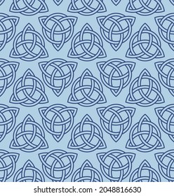 Japanese Circle Triangle Vector Seamless Pattern
