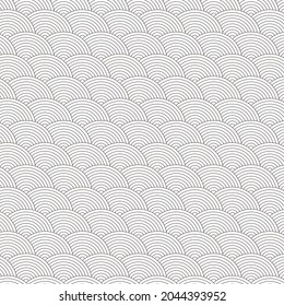 Japanese circle vector seamless pattern