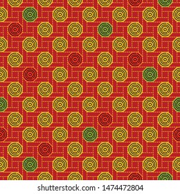 Japanese Circle Weave Seamless Pattern