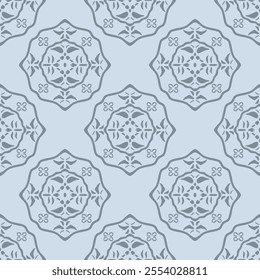 Japanese Classic Circle Motif Vector Seamless Pattern