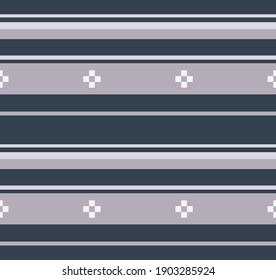 Japanese Classic Cross Shape Stripe Vector Seamless Pattern