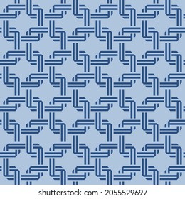 Japanese Classic Overlap Square Vector Seamless Pattern