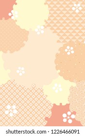 Japanese classic pattern vector background.