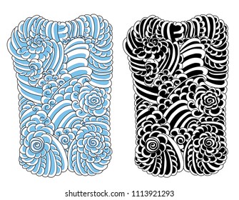 Japanese cloud background for tattoo
