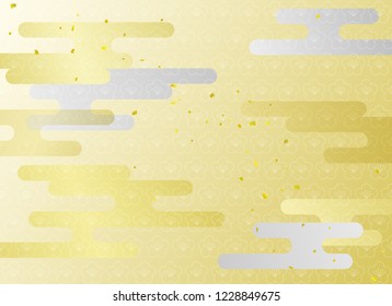 Japanese cloud Pattern background illustration