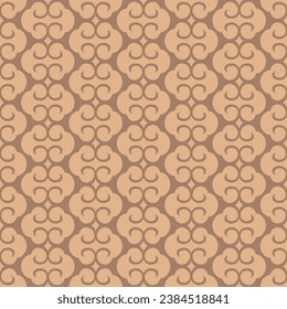 Japanese Cloud Stripe Vector Seamless Pattern