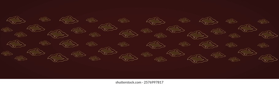 Japanese clouds pattren vector background 