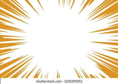 Japanese comic material, effect line, concentration line