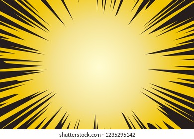 Japanese comic material, effect line, concentration line