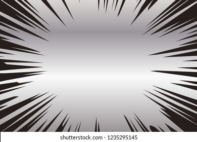 Japanese comic material, effect line, concentration line