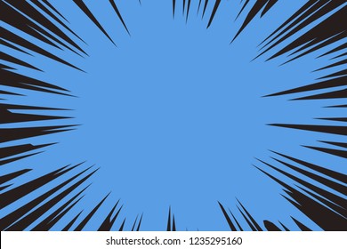Japanese comic material, effect line, concentration line