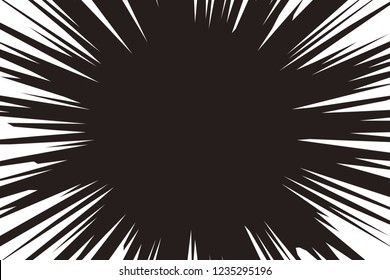 Japanese comic material, effect line, concentration line