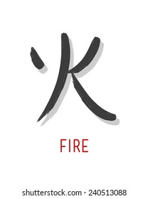 Japanese concept fire